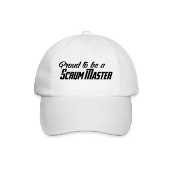 Proud to be a Scrum Master - Baseballkappe - Weiß/Weiß - Vorne