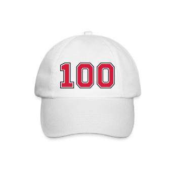 100__f2 - Baseball Cap - white/white - Front