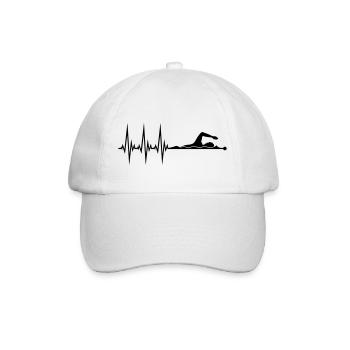 pouls de fréquence cardiaque pouls nageur - Casquette classique - blanc/blanc - Devant