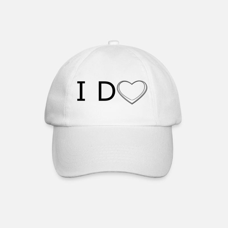 I do - Baseballkappe - Weiß/Weiß