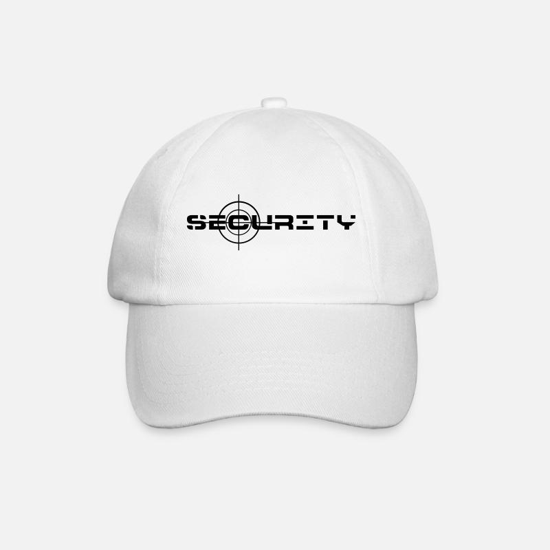 Security, security, property protection - Baseball Cap - white/white