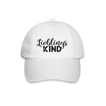 Enfant préféré - noir - Casquette classique - blanc/blanc - Devant