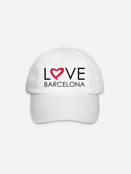 amour barcelona - Casquette classique - blanc/blanc