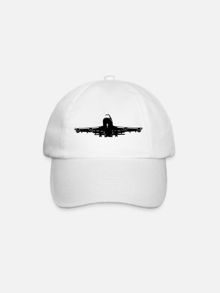 -747 - Baseball Cap - white/white