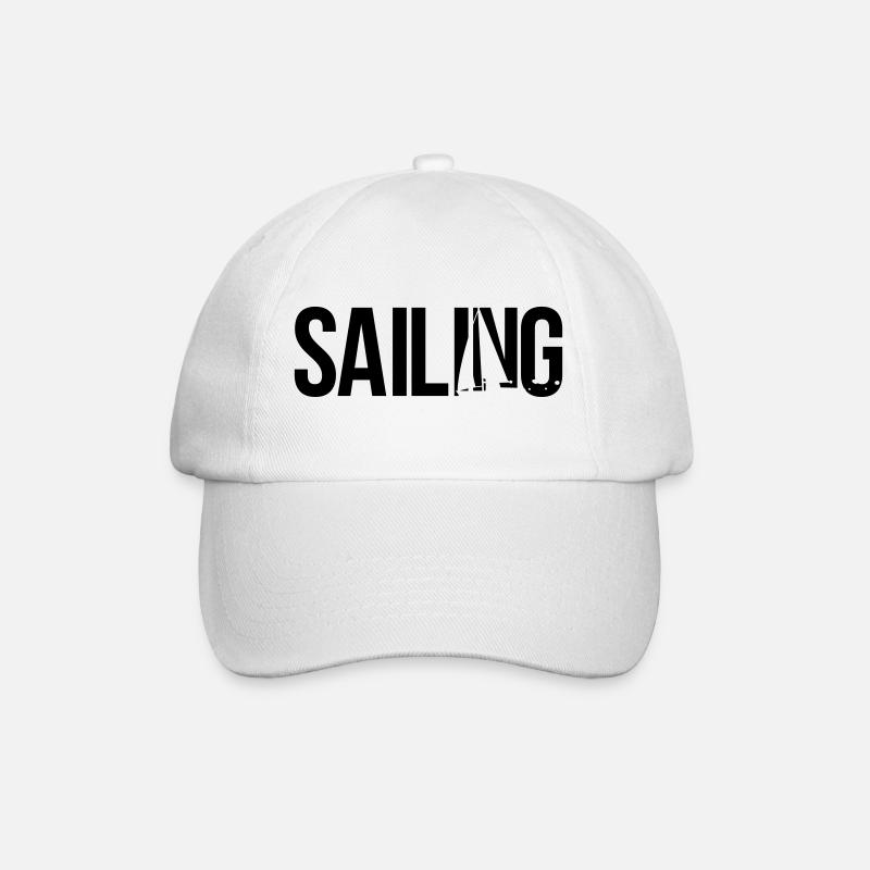 sailing segeln - Baseballkappe - Weiß/Weiß