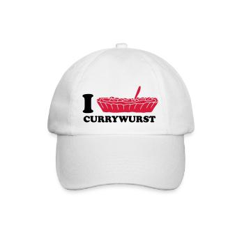 I Love Currywurst - Casquette classique - blanc/blanc - Devant