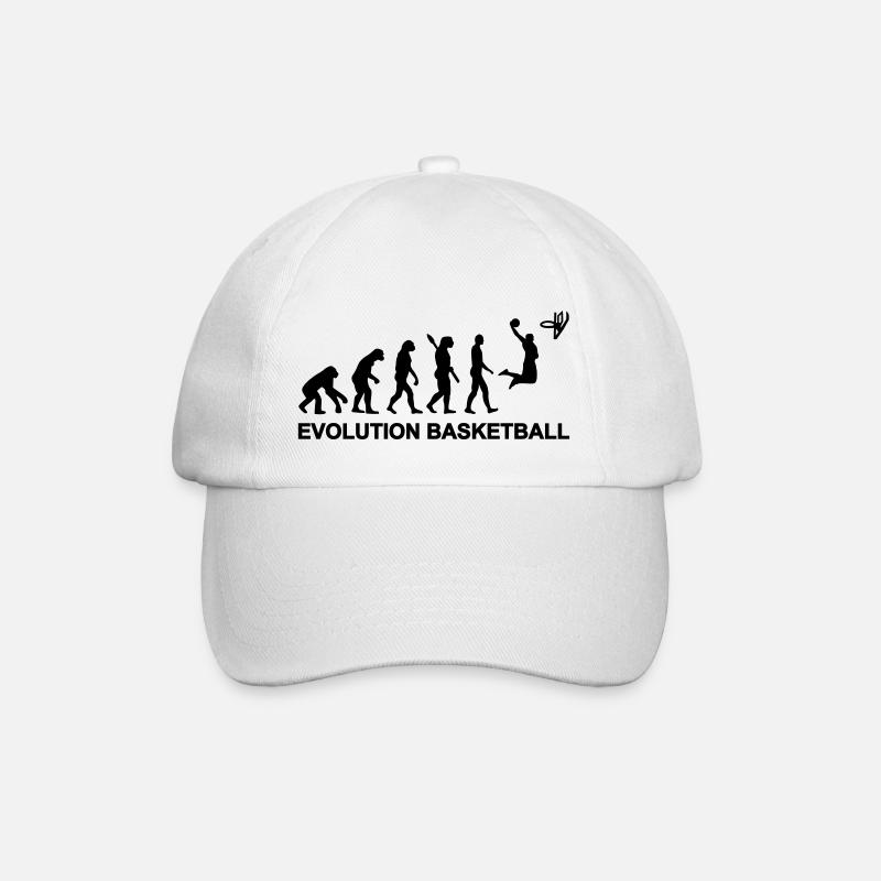 Evolution Basketball - Baseballkappe - Weiß/Weiß