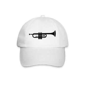 Une trompette - Casquette classique - blanc/blanc - Devant