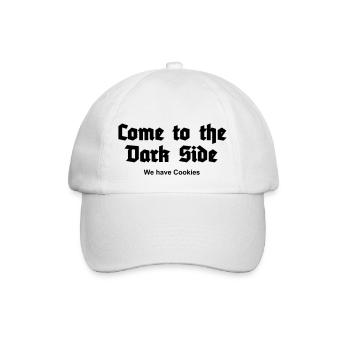Come to the Dark Side - we have Cookies - Baseball Cap - white/white - Front