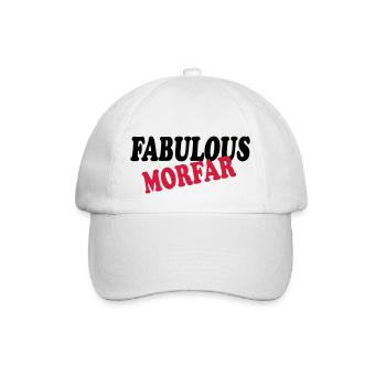 Fabulous morfar 111 - Baseballkappe - Weiß/Weiß - Vorne