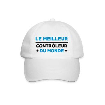 Contrôleur / Controleur / Bus / Transport - Casquette classique - blanc/blanc - Devant