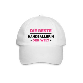 Handball Handballer Handballspieler Handballerin - Baseballkappe - Weiß/Weiß - Vorne