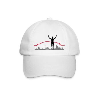 Berlin Marathon - Baseballkappe - Weiß/Weiß - Vorne