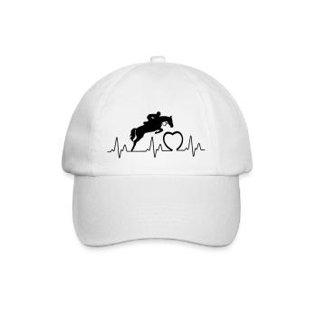 Heartbeat avec coeur spring1 - Casquette classique - blanc/blanc - Devant