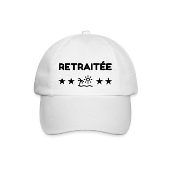 Retirement Retired Ruhestand Retraite Retraitée - Baseball Cap - white/white - Front