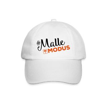 malle modus palme - Baseballkappe - Weiß/Weiß - Vorne