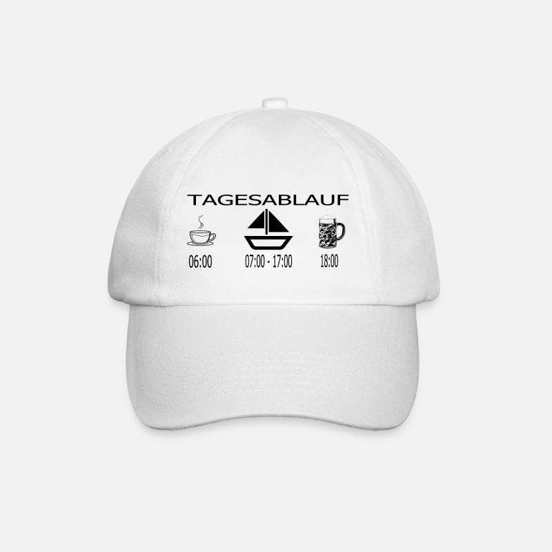 Segeln Segler Geschenkidee - Baseballkappe - Weiß/Weiß