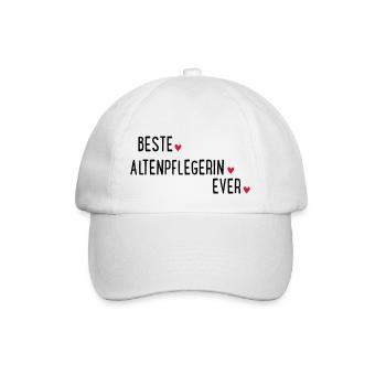 BESTE ALTENPFLEGERIN EVER - Baseballkappe - Weiß/Weiß - Vorne