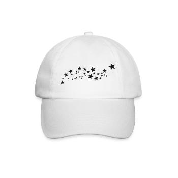 Black Stars * Black Lives Matter * Black is King - Baseballkappe - Weiß/Weiß - Vorne