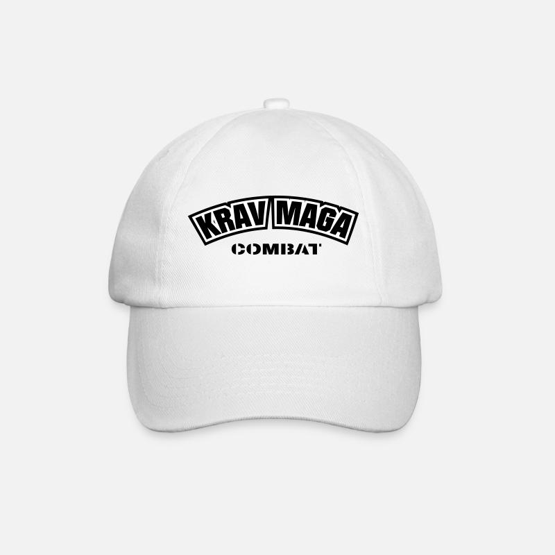 KravMaga Combat - Baseballkappe - Weiß/Weiß