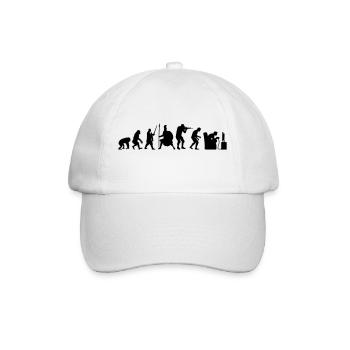 Gamer Evolution Kämpfer Helden - Baseballkappe - Weiß/Weiß - Vorne
