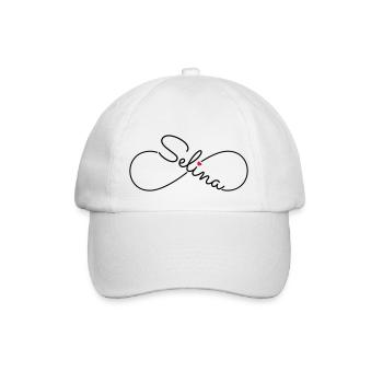 Selina Name Vorname - Baseballkappe - Weiß/Weiß - Vorne