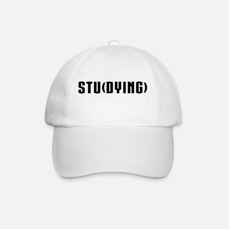 Das Studium von Sterben - Baseballkappe - Weiß/Weiß