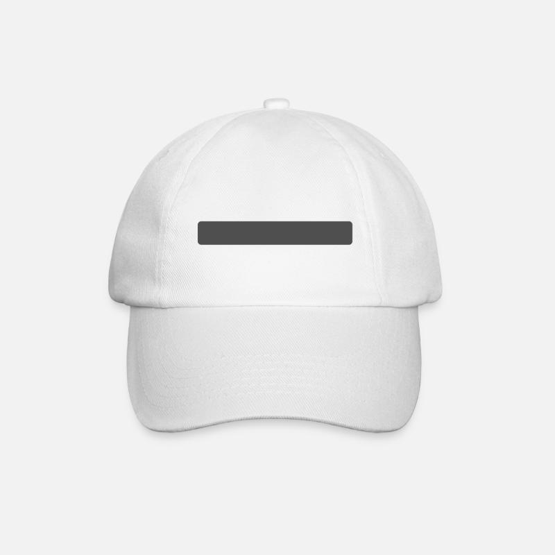 Rayures gris - Casquette classique - blanc/blanc
