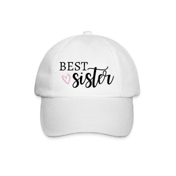 best sister/sister/favourite sister/family - Baseball Cap - white/white - Front