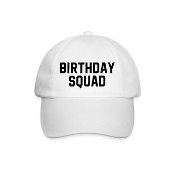 Birthday Squad - Baseball Cap - white/white - Front