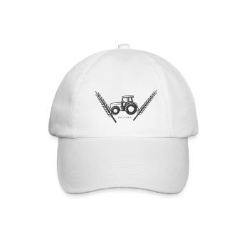 Der Farmer - Baseballkappe - Weiß/Weiß - Vorne