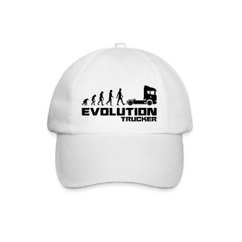 Evolution trucker Truck Truck Trailer - Baseball Cap - white/white - Front