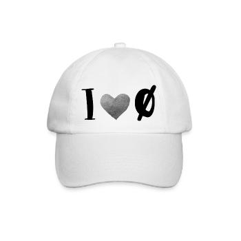 I love iø - Casquette classique - blanc/blanc - Devant
