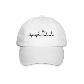 Carnival Confetti Heartbeat - Baseball Cap - white/white - Front