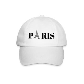 Eiffelturm Paris - Baseballkappe - Weiß/Weiß - Vorne