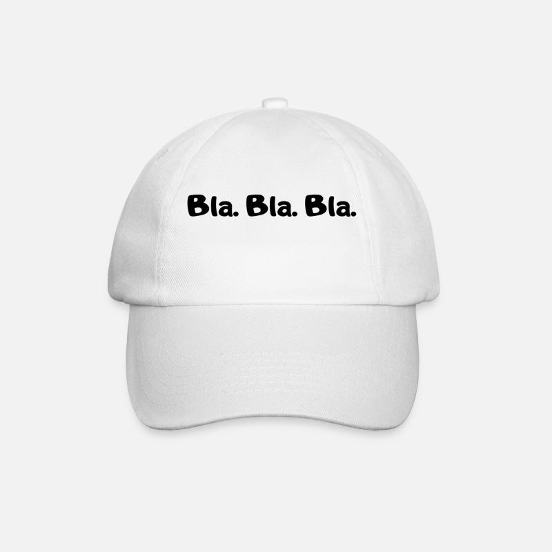 Blablabla - Baseballkappe - Weiß/Weiß