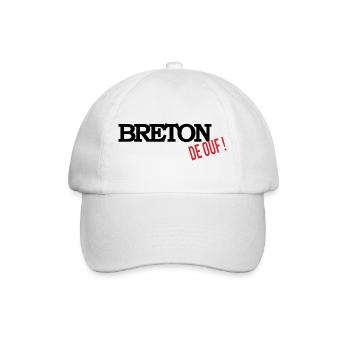 Breton de ouf - Casquette classique - blanc/blanc - Devant