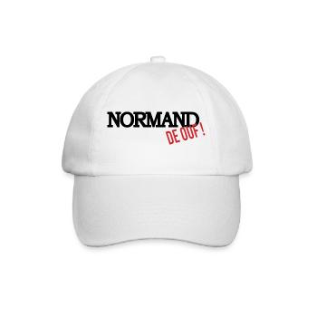 Normand de ouf (noir) - Casquette classique - blanc/blanc - Devant