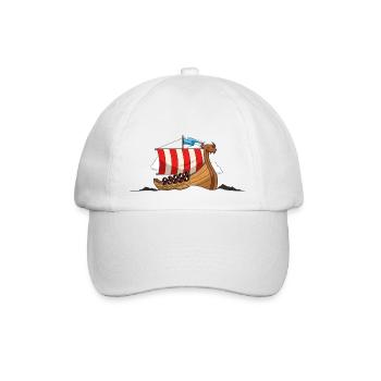 Viking Ship Viking Ship Dragon Boat Celts - Baseball Cap - white/white - Front