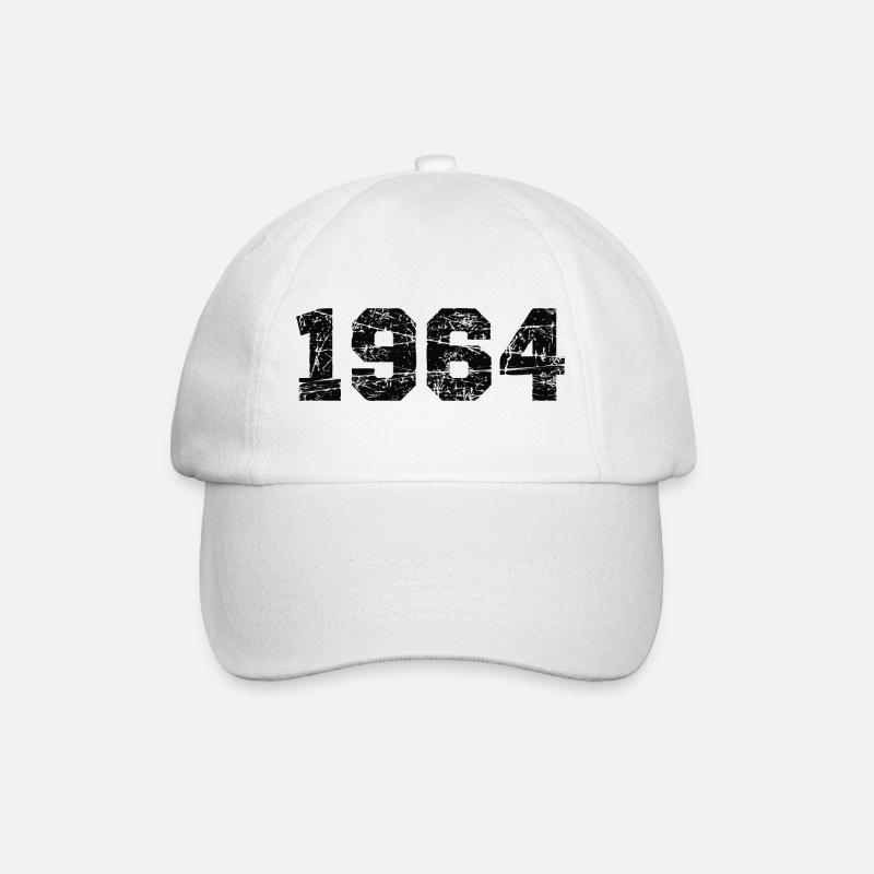 1964 - Baseballkappe - Weiß/Weiß