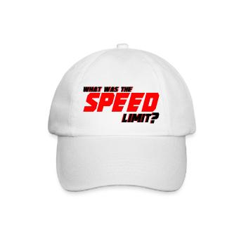 What Was The Speed Limit 4 - Baseballkappe - Weiß/Weiß - Vorne