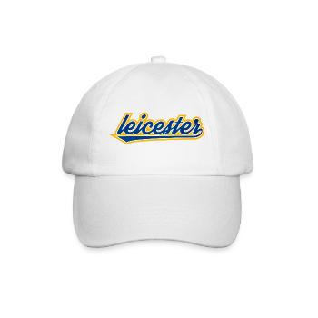 Leicester Script Swoosh on clothing - Baseball Cap - white/white - Front