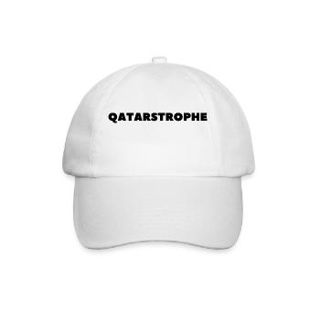 qatarstrophe noir - Casquette classique - blanc/blanc - Devant
