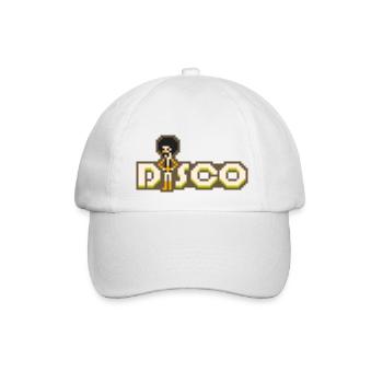 8bit Disco - Baseball Cap - white/white - Front
