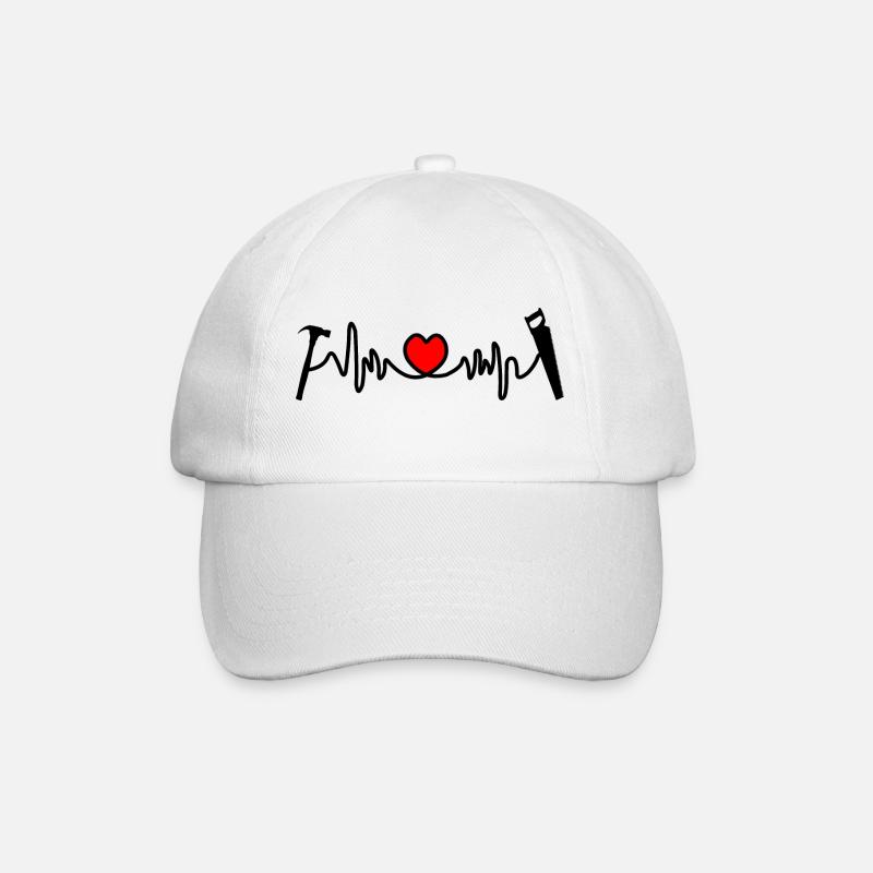 Logo pour charpentier charpentier - Casquette classique - blanc/blanc