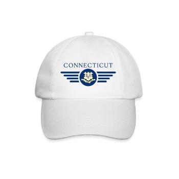 Connecticut - Baseballkappe - Weiß/Weiß - Vorne