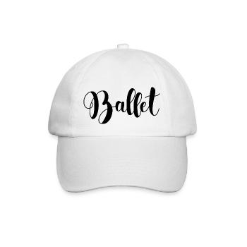 Ballet lettrage - Casquette classique - blanc/blanc - Devant