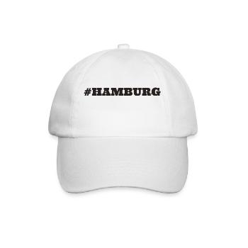 #Hamburg - Baseball Cap - white/white - Front