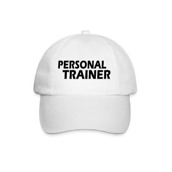 Personal trainer - Baseball Cap - white/white - Front