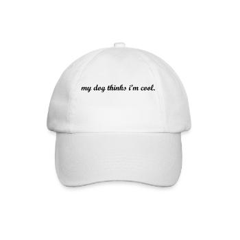 Dog Hund - Baseball Cap - white/white - Front